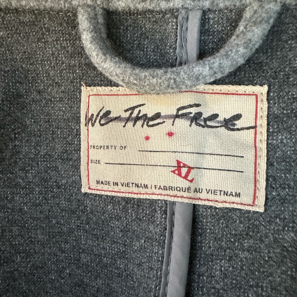 NWOT We The Free Gray Lola Shirt Jacket - XL - Picture 9 of 10